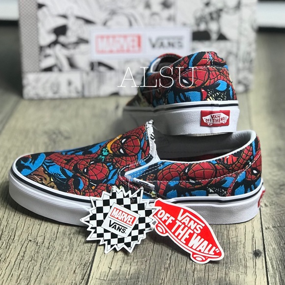 NWT VANS&Marvel Classic Slip ON Spider ManW AUTHEN - Picture 3 of 8